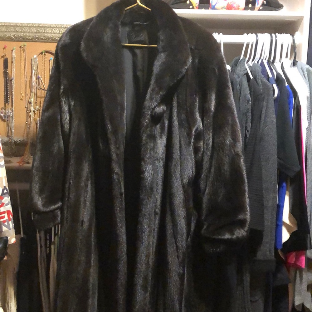 Full length sable mink coat